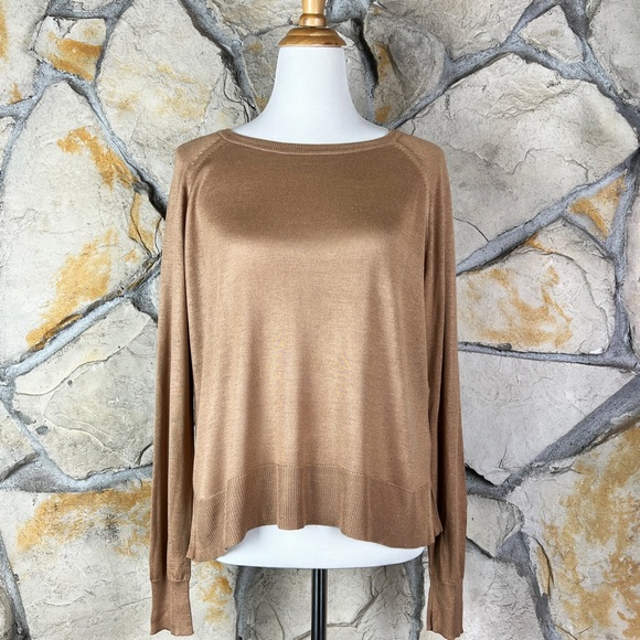 Zara Sweaters - Zara Feather-Light Basic Knit  Sweater Camel | S